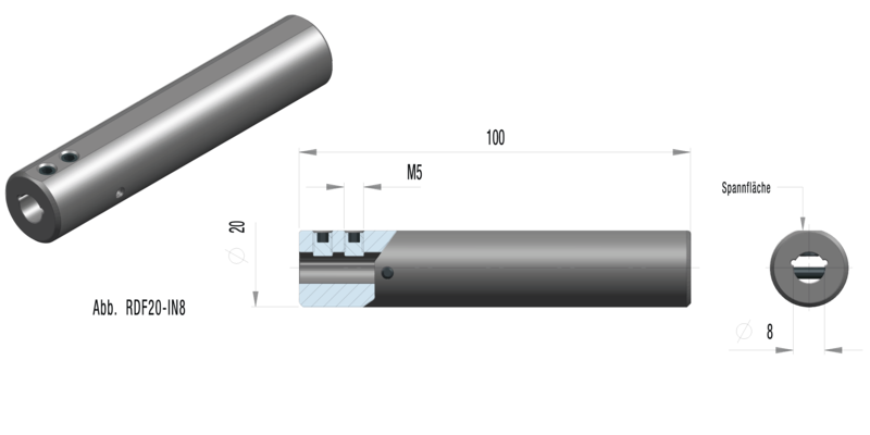 Main Image Article boring tool (IN©turn) boring bar, for Round edge holder